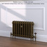 CI-RK460-10-MET-OLD-GOLD-LS01 - Rook 2 Column Victorian Cast Iron Radiator H460mm x W1974mm CI-RK460-10-MET-OLD-GOLD-LS01 - Rook 2 Column Victorian Cast Iron Radiator H460mm x W1974mm